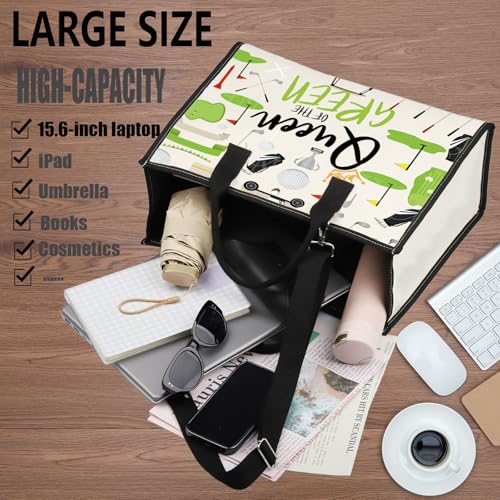 WZMPA Golf Queen Survival Kit Golf Player Gifts Queen of the Green Golf Zipper Bag Golfing Travel Accessories