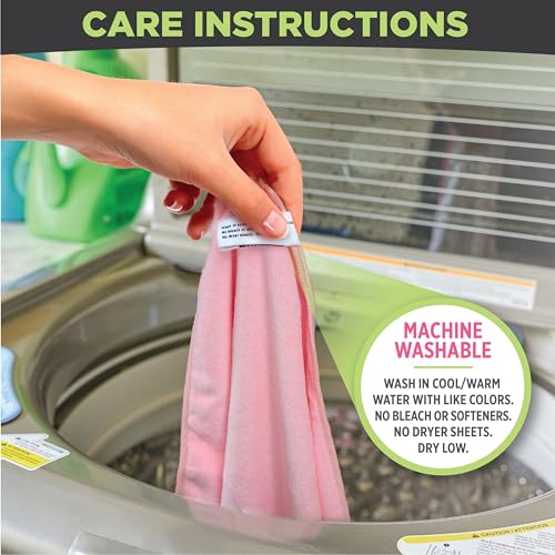 Facial Towels Professional Split Design Microfiber for Spa Steam Esthetician Supplies Salon and Barber Tools (Soft Pink)