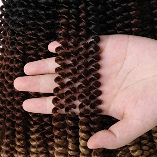 Spring Twist Hair Extensions 12 Inch 7 Pack Butterfly Faux Locks for Women - Variation 1B3027#