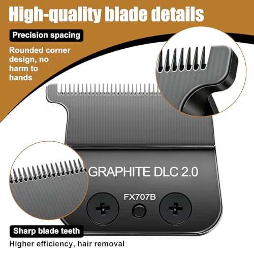 COSYONALL Replacement Blade for BaByliss Pro FX787 & FX726 Hair Trimmers Black