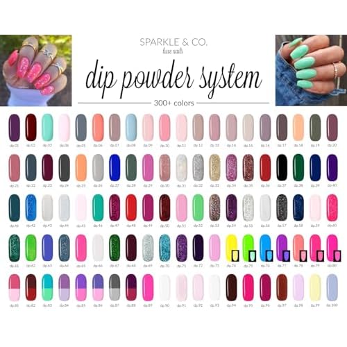 Sparkle & Co. Dip Powders ? dp.332 Sunshadow (White to Black Opal Sun Change) 1 Ounce Dipping Powder Jar For Manicure DIY Spring Shade, No Lamp Needed