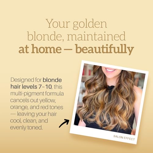 4-in-1 Hair Toner for Brassy Blonde & Orange Tones - Hydrating Corrector