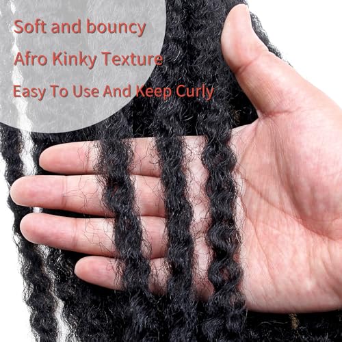 8 Packs Cuban Twist Braiding Hair - 24 Inches, 1B Variation of #1B / 24 Inch