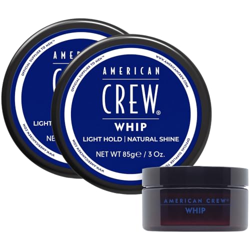 American Crew Whip Styling Cream Natural 3oz Pack of 2 - Light Hold & Shine