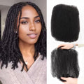 JIAJIA Afro Kinky Human Hair Extensions 14 Inch Bulk for Twists & Dreadlocks - Afro1B Variation