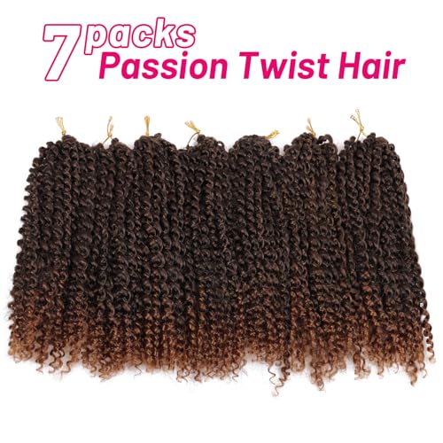 Dorsanee Passion Twist Hair 12 Inch - Short Water Wave Crochet 7 Packs - #T30