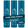 Oars + Alps Clear Lip Balm for Men & Women, Ultra Hydrating Lip Care Infused with Vitamin E, Moisturizing, Nourishing, Paraben, Sulfate, Alcohol & Shine Free, Alpine Mint Scent, 0.45oz, 3pk