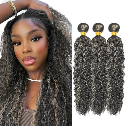 Blonde P1B/613 Kinky Curly Hair Bundles - Unprocessed Brazilian Virgin Hair 18/20/22 Inch - 3 Bundles