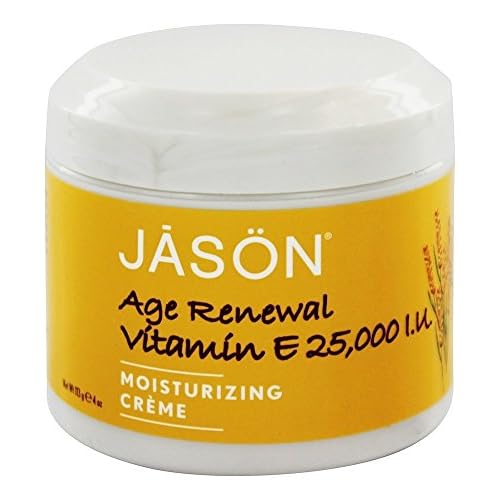 Jason Moisturizing Vitamin E Age Renewal Creme 4 oz (Pack of 3)
