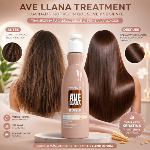 Prokpil Avellana Hair Color Maintenance Treatment 10.1 fl oz — Hazelnut Depositing Mask for Color-Treated Hair