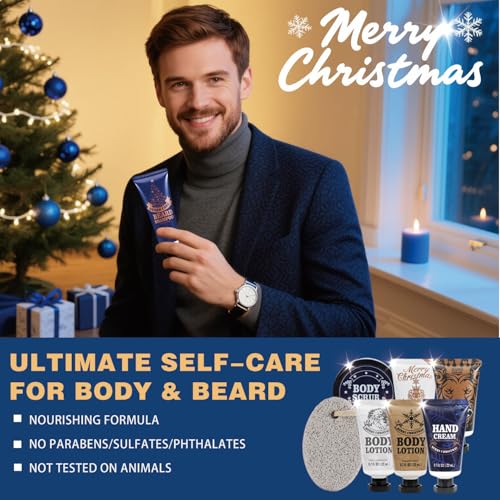 Men's 24-Day Beard & Skincare Advent Calendar - Holiday Grooming Gift Set