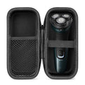 Linkidea Hard Shell Safety Razor Travel Case, Men's Electric Shaver Storage Box, Electric Shaving Accessories Organizer Compatible with Philips S2, S3 Series, Remington, MAX-T (Black)