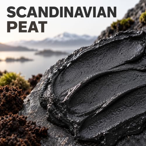 Nordic Mud Face Mask with Charcoal Aloe Vera & Peat - 4oz Skin Detox & Rejuvenation