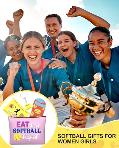 Softball Gift Set with Socks, Bags, Keychains & Greeting Cards — 48 Pieces for Team Celebrations