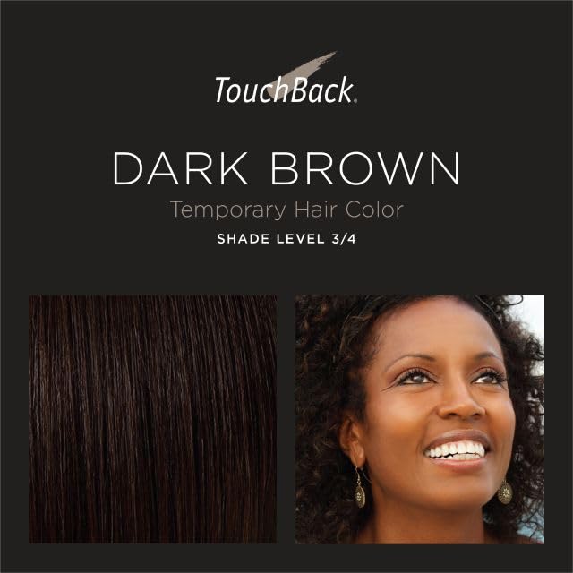 TouchBack Pro Gray Root Touch Up Marker - Dark Brown Hair Color, 60 Applications