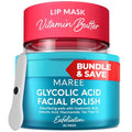 MAREE Lip Mask & Glycolic Peel Pads Bundle for Hydrated Skin & Soft Lips