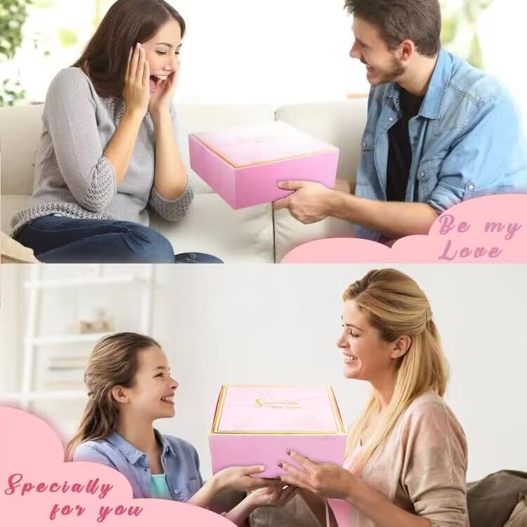 Birthday Gifts for Women Gif Ideas Best Friend-Relaxing Spa Gift Box Basket for Her, Mom, Female Friends,Get Well Soon Self Care Gift for Wome,Unique Gifts for Women Who Have Everything (White)