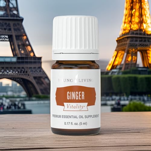 Young Living Ginger Vitality Essential Oil 5ml - Spicy Flavor Enhancer for Sweet and Savory Dishes - Digestive System Support - Culinary Aromatherapy for Cooking