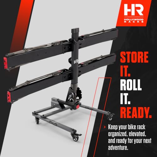 Bike Rack Storage Stand with Locking Wheels for 1-1/4" & 2" Hitch Racks
