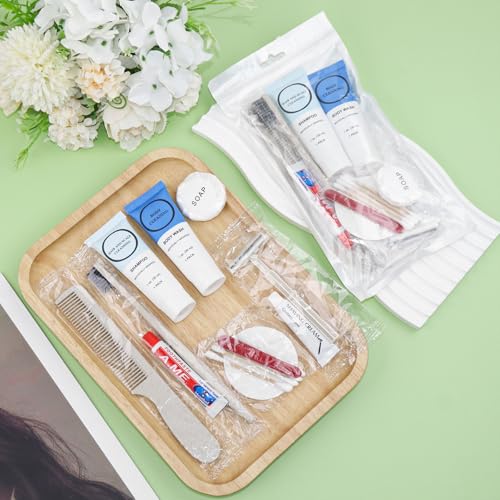 60 Pack Travel Toiletry Kits for Homeless Personal Hygiene, Bulk