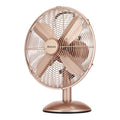 Holmes 12-Inch Vintage Metal Table Fan with 3-Speed Brushed Copper Finish