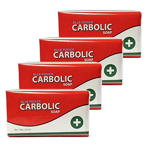 Blue Power Carbolic Soap 4.4 Ounce Pack of 4 Germicidal Jamaica Made