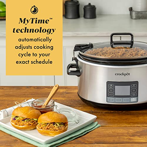 Slow Cooker - 7 Quart Programmable Crock-Pot with Digital Timer & Locking Lid