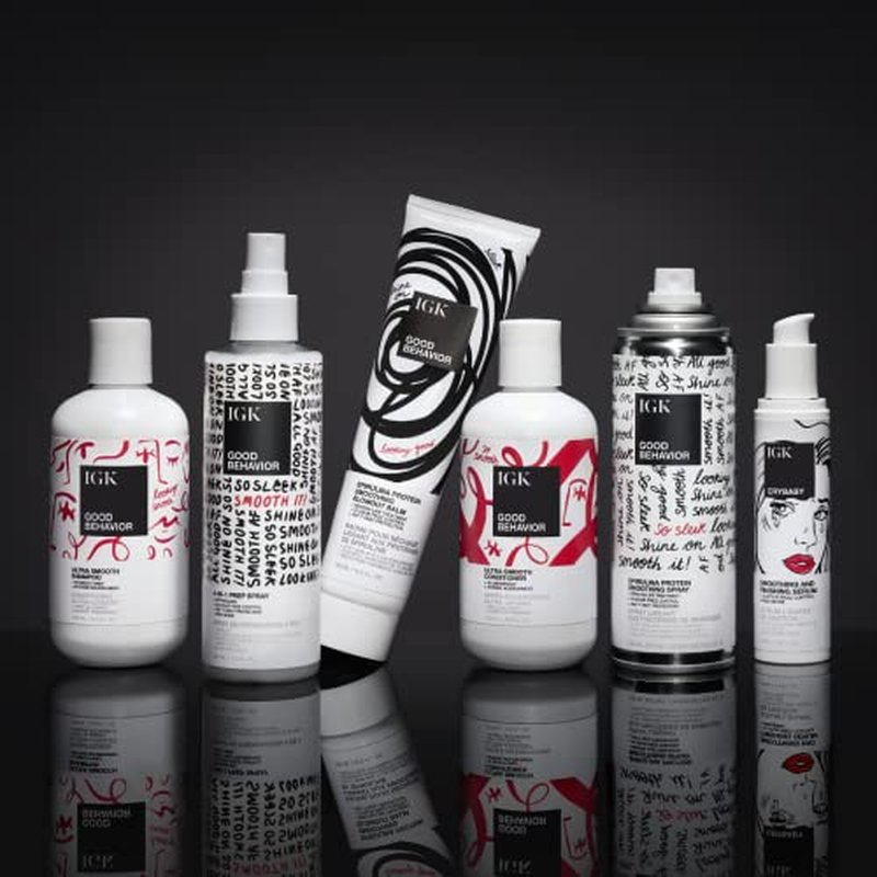 IGK Good Behavior Spirulina Protein Anti-Frizz Smoothing Blowout