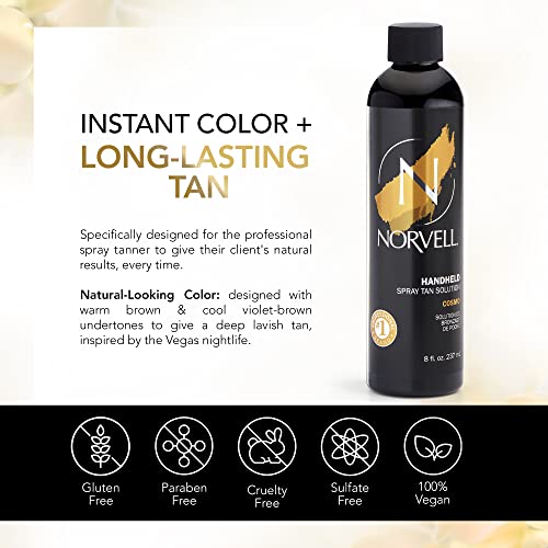 Norvell Sunless Spray Tan Solution Cosmo 8 fl oz - Natural Deep Glow with Bronzer