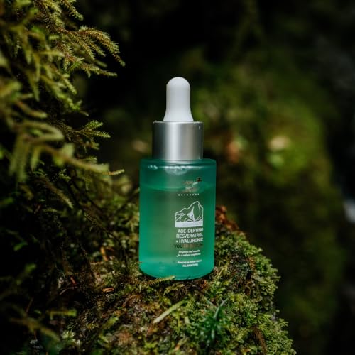 Alaska Glacial Resveratrol + Hyaluronic Acid Anti-Aging Serum for Sensitive & Combo Skin | Firms, Plumps, Smooths Fine Lines | Lightweight Gel Serum ? 30ml