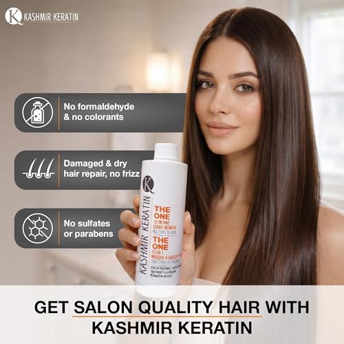 Kashmir Keratin Leave-In Conditioner 16 Fl Oz - 12-in-1 Hair Treatment Spray for All Hair Types