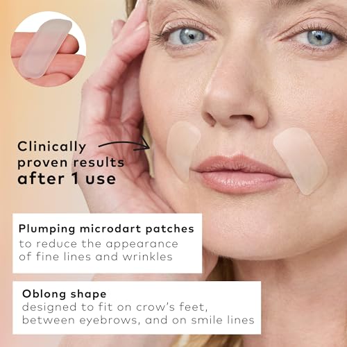 The Good Patch Un-Wrinkle Microdart Anti Wrinkle Patches for Crow¡¯s Feet and Between Eyes, Made with Sodium Hyaluronate, Aloe Vera, Peptides, Clinically Proven (16 Total Microdart Patches)