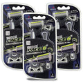 DORCO Pace 6 Plus Disposable Razor Pack with Trimmer – 9 Blades for Men