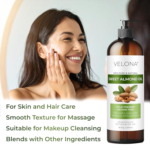 Sweet Almond Oil - 1 Gallon Cold Pressed Carrier Oil for Skin & Hair