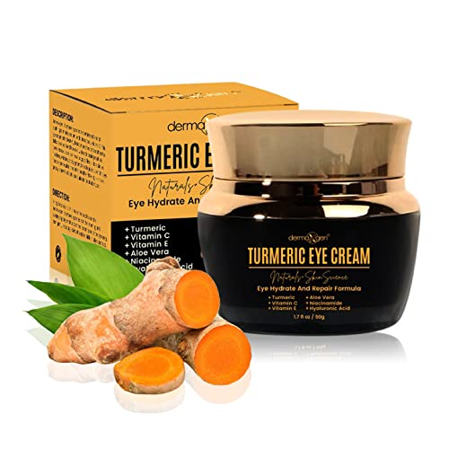 Vitamin C Moisturizing Cream & Turmeric Eye Cream Set ? Hydrating Skincare Duo for All Skin Types, Targeting Dullness, Puffiness & Fine Lines.