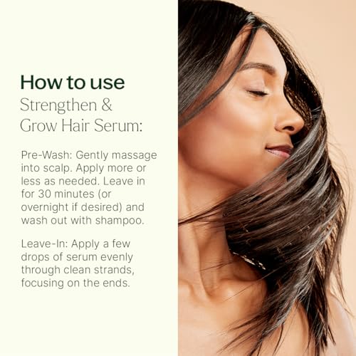 Plant Therapy Hair Therapy Blend & Serum Set - Strengthen, Repair and Grow Shiny Healthy Hair, 1 oz Serum & 10 mL Essential Oil Blend