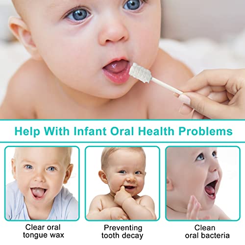 Baby Tongue Cleaner Disposable Soft Gauze Oral Hygiene Stick for 0-36 Months - Variation 200