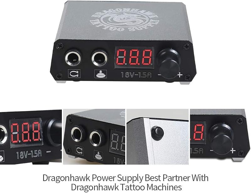Complete Tattoo Kit with 2 Machines, Power Supply, Needles & Ink for Beginners