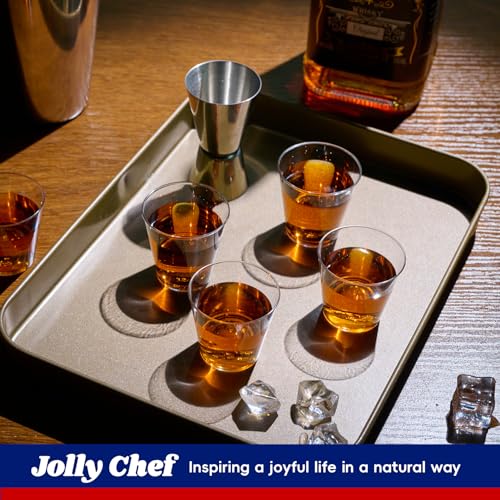 JOLLY CHEF 2000 Pack Clear Disposable Plastic Shot Glasses 1 oz - Mini Shot Cups