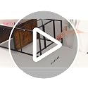 Espresso Coffee Bar Cabinet with Drawers & Hooks - 20.47 x 13.78 x 31.3 Inches