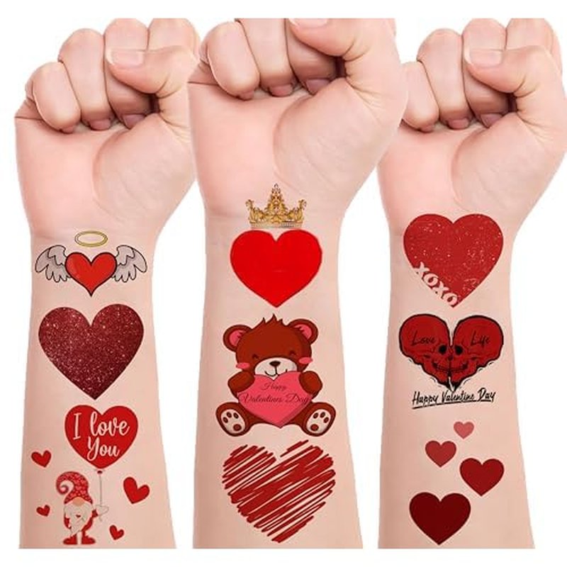 10pcs Finger Tattoos, 170 Different Pattern Designs of Mini Semi-Permanent Tattoos, long lasting temporary tattoos,Bodt art. (Solid-color finger tattoos)