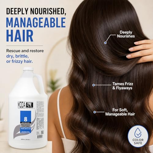 MODA 128oz Deep Moisturizing Hair Conditioner & Leave-In Treatment