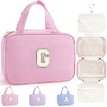 TOPEAST Personalized Hanging Travel Toiletry Bag - Pink G