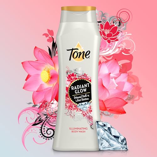 Tone Radiant Glow Body Wash with Diamond Dust & Lotus Blossom - 16 Fl Oz, 6-Pack
