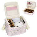 Nail Polish Organizer Bag - Nail Organizers and Storage Case Holds 45 Bottles & Nail Lamp, Travel Nail Tech Carrying Bag for Nail Supplies, Manicure Tools, Nail Kit, Nail Tech Gifts for Women