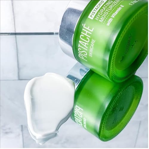 Pistach? Skincare Pistachio Oil Hydrate & Glow Beauty Duo | Face Moisturizer & Brightening Eye Cream | Hydrating with Vitamin E & Antioxidants
