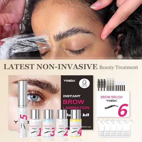 Brow Lamination Kit for Fluffy, Thicker Brows - Professional DIY Eyebrow Perm Set