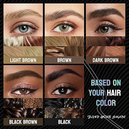 Eyebrow Powder Palette,3-color eyebrow palette Nature Eye Brow Powder to Enhance & Filler Brows Contour Eyebrow Neutral Eye Makeup 102# Warm Coffee