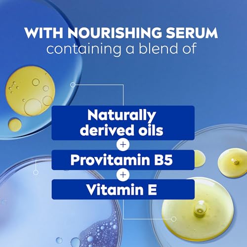 NIVEA Refreshing White Peach and Jasmine Body Wash with Nourishing Serum,Scented Body Wash for Women,Enriched with Provitamin B5 and Vitamin E,20 Fl Oz Bottle,(Pack of 6)