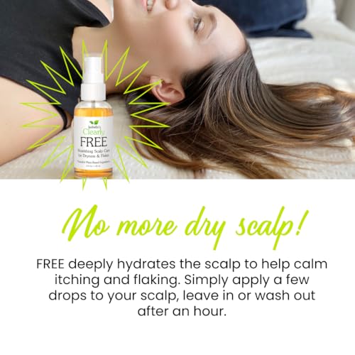 Dry Scalp Oil with Tea Tree & Lavender - 4 Oz - Soothes Flakes & Itching - Leave-In Treatment - Vegan